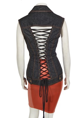 Lot 285 - A Jean Paul Gaultier lace-up ensemble, circa 1992