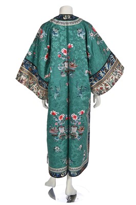 Lot 545 - A Chinese embroidered brocade women's informal coat, Waitao, late 19th-century