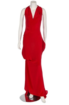 Lot 106 - A Vivienne Westwood red crêpe evening gown, 2000s