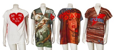 Lot 98 - A group of six Vivienne Westwood staff collection cotton jersey t-shirts, 2015-18