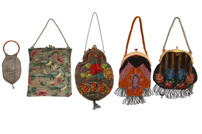 Lot 485 - A group of evening purses, circa 1910-1930