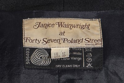 Lot 405 - An Ossie Clark for Radley black moss crêpe dress, circa 1972