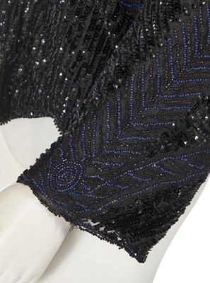 Lot 481 - A beaded and embroidered tulle tabard, early 1920s