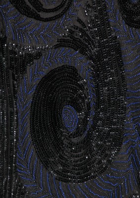 Lot 481 - A beaded and embroidered tulle tabard, early 1920s