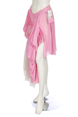 Lot 239 - A Comme des Garçons pink nylon and ivory tulle skirt, 2004