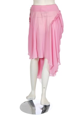 Lot 239 - A Comme des Garçons pink nylon and ivory tulle skirt, 2004