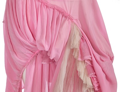 Lot 239 - A Comme des Garçons pink nylon and ivory tulle skirt, 2004