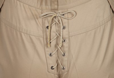 Lot 153 - Two Kansai Yamamoto khaki cotton ensembles, 1973