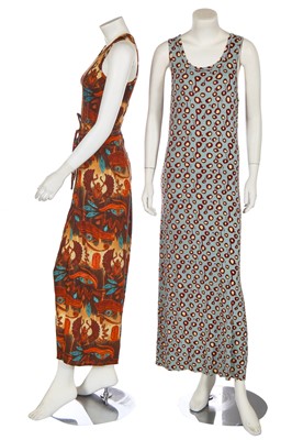 Lot 301 - Two Jean Paul Gaultier printed ensembles 1990s