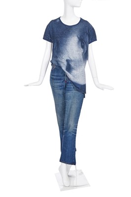 Lot 109 - A Vivienne Westwood blue cotton 'Marlene' ensemble, 'Always on Camera' collection, Autumn-Winter 1992-93