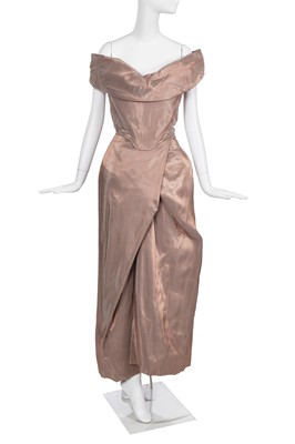 Lot 98 - A Vivienne Westwood pink-gold shot silk corset and skirt ensemble, 2000s