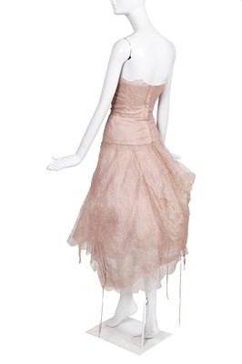 Lot 99 - A Vivienne Westwood pink lace corset and skirt ensemble, 2000s