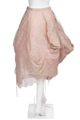 Lot 99 - A Vivienne Westwood pink lace corset and skirt ensemble, 2000s