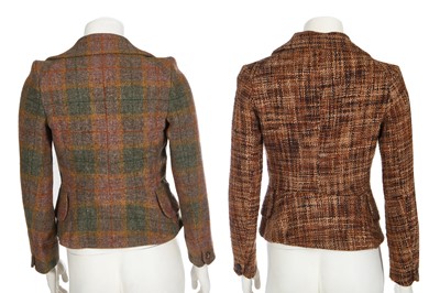 Lot 115 - Two Vivienne Westwood tweed and velvet 'heart' jackets, 2000s