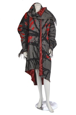 Lot 116 - A Vivienne Westwood woven wool blanket coat, 'Exhibition' collection, Autumn-Winter 2004-05