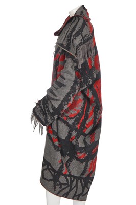 Lot 116 - A Vivienne Westwood woven wool blanket coat, 'Exhibition' collection, Autumn-Winter 2004-05
