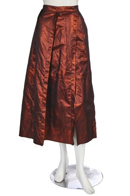 Lot 119 - A Vivienne Westwood taffeta corset blouse and skirt, 2000s