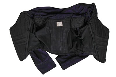 Lot 122 - A Vivienne Westwood purple shot-silk bodice and black skirt ensemble, 2000s