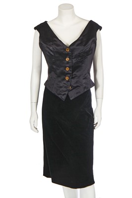 Lot 195 - A Vivienne Westwood black corset ensemble, 1990s-2000s