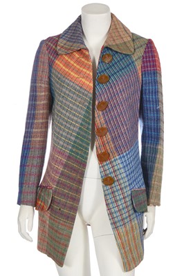 Lot 197 - A Vivienne Westwood Breanish tweed jacket, 'Storm in a Teacup' collection, Autumn-Winter 1996-97