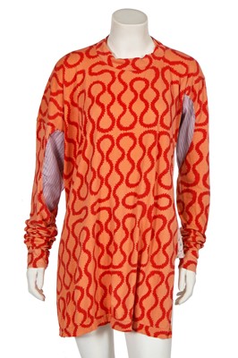 Lot 201 - A Vivienne Westwood cotton squiggle print 'pirate' shirt, circa 1990