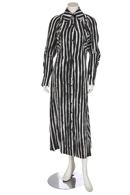 Lot 202 - A Vivienne Westwood striped silk dress, 'Les Femmes Ne Connaissent Pas Toute Leur Coquetterie', Spring-Summer 1996