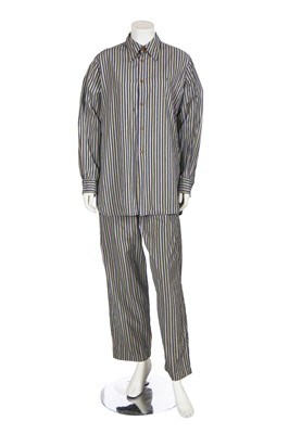 Lot 206 - A set of Vivienne Westwood striped cotton pyjamas, early 1990s