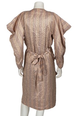 Lot 126 - A Vivienne Westwood pink silk dress and coat ensemble, early 2000s