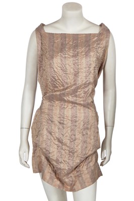 Lot 126 - A Vivienne Westwood pink silk dress and coat ensemble, early 2000s