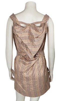 Lot 126 - A Vivienne Westwood pink silk dress and coat ensemble, early 2000s