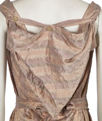 Lot 126 - A Vivienne Westwood pink silk dress and coat ensemble, early 2000s