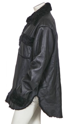 Lot 130 - A Vivienne Westwood black shearling jacket, 2000s