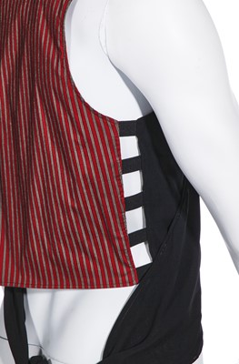 Lot 105 - A Jean Paul Gaultier men's black rayon waistcoat, ‘Tribute to Frida Kahlo’/Flamenco' collection, Spring-Summer 1998