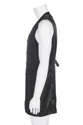 Lot 106 - A Jean Paul Gaultier men's black pinstriped wool waistcoat, 'Chic Rabbis/Vikings' collection, Autumn-Winter 1993-94