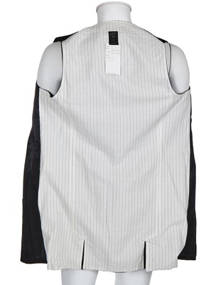 Lot 106 - A Jean Paul Gaultier men's black pinstriped wool waistcoat, 'Chic Rabbis/Vikings' collection, Autumn-Winter 1993-94