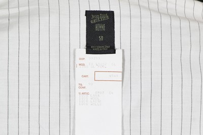 Lot 106 - A Jean Paul Gaultier men's black pinstriped wool waistcoat, 'Chic Rabbis/Vikings' collection, Autumn-Winter 1993-94