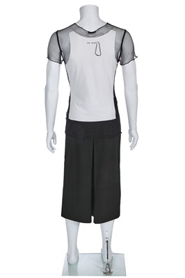 Lot 110 - A Jean Paul Gaultier men's black wool skirt-shorts ensemble, 1990s