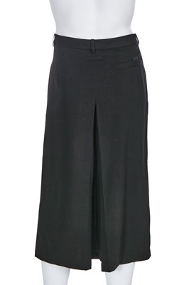 Lot 110 - A Jean Paul Gaultier men's black wool skirt-shorts ensemble, 1990s