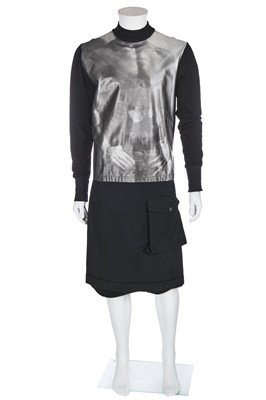 Lot 113 - A Jean Paul Gaultier men's skirt-shorts ensemble, 1990s