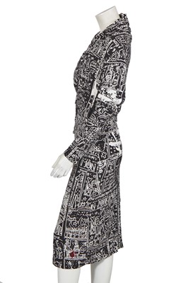Lot 132 - A Jean-Charles de Castelbajac graffiti-pint jersey dress, circa 2002