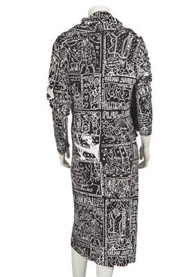 Lot 132 - A Jean-Charles de Castelbajac graffiti-pint jersey dress, circa 2002
