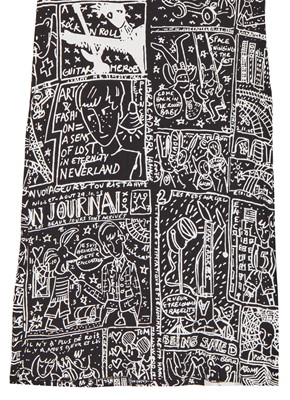 Lot 132 - A Jean-Charles de Castelbajac graffiti-pint jersey dress, circa 2002