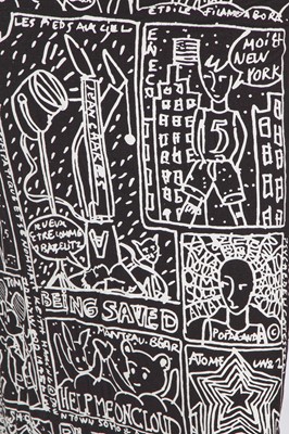 Lot 132 - A Jean-Charles de Castelbajac graffiti-pint jersey dress, circa 2002
