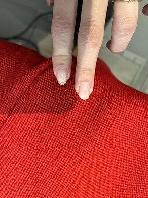 Lot 165 - A Vivienne Westwood red wool barathea suit, circa 1988