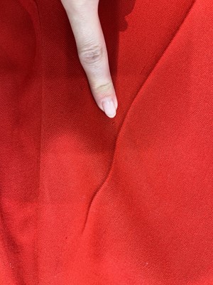Lot 165 - A Vivienne Westwood red wool barathea suit, circa 1988