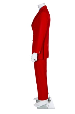 Lot 165 - A Vivienne Westwood red wool barathea suit, circa 1988