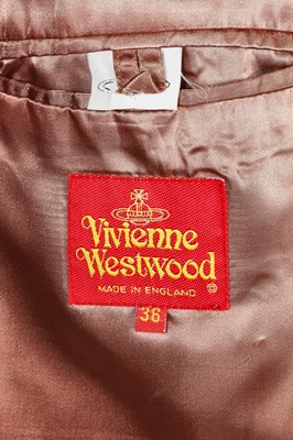 Lot 165 - A Vivienne Westwood red wool barathea suit, circa 1988