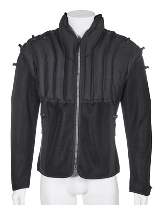 Lot 47 - An Issey Miyake men's black polyester and mesh inflatable jacket, Spring-Summer 2001