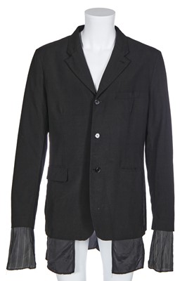 Lot 46 - A Comme des Garçons men's black wool jacket, Spring-Summer 2014