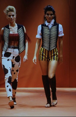 Lot 212 - A Rifat Ozbek native American-inspired 'bone' waistcoat, Spring-Summer 1992